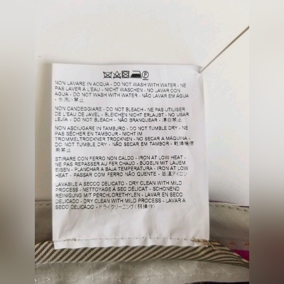 Etro Women's Striped Straight-Leg Capri Pants, Lilac/White Cotton/Spandex Sz 38 - Picture 16 of 16